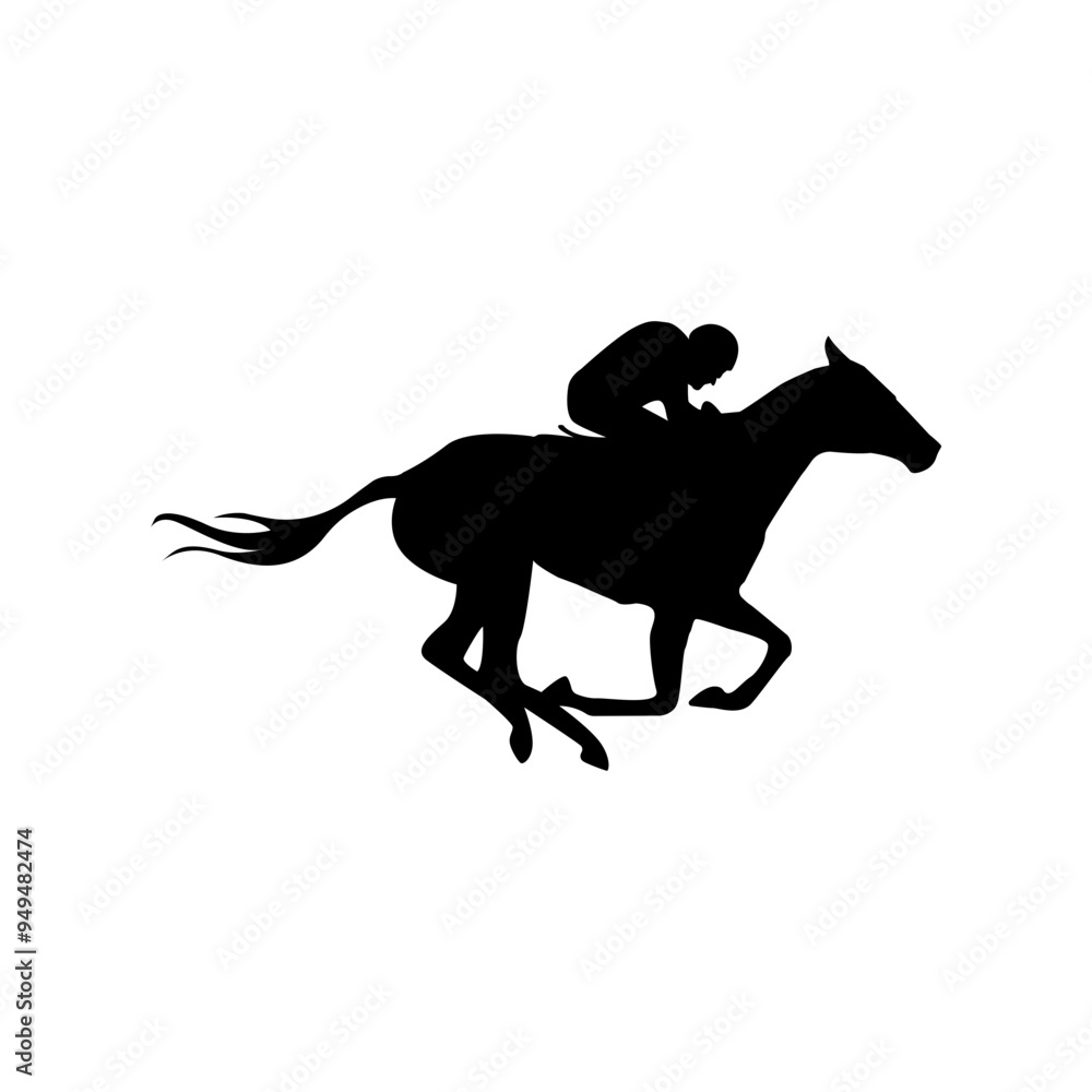 Jockey On Horse Jockey On Horse