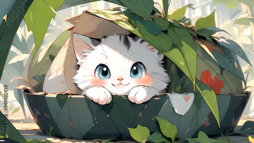 Cute cat for desktop wallpaper photo