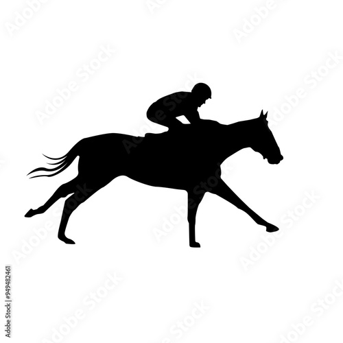Jockey On Horse