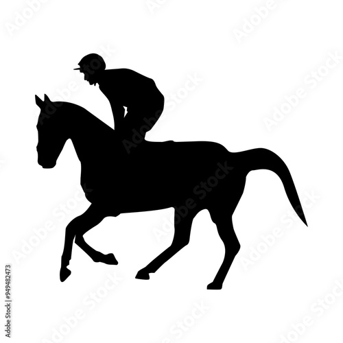 Jockey On Horse
