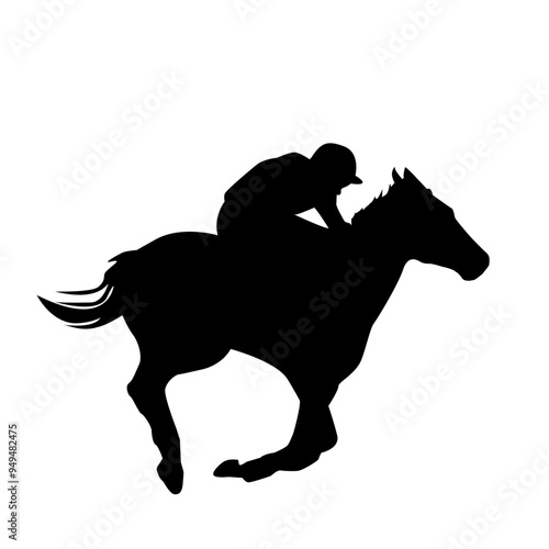 Jockey On Horse