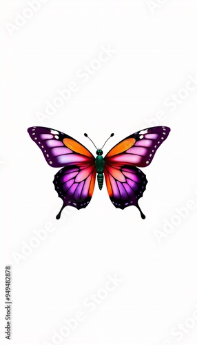 illustration de papillon rose
