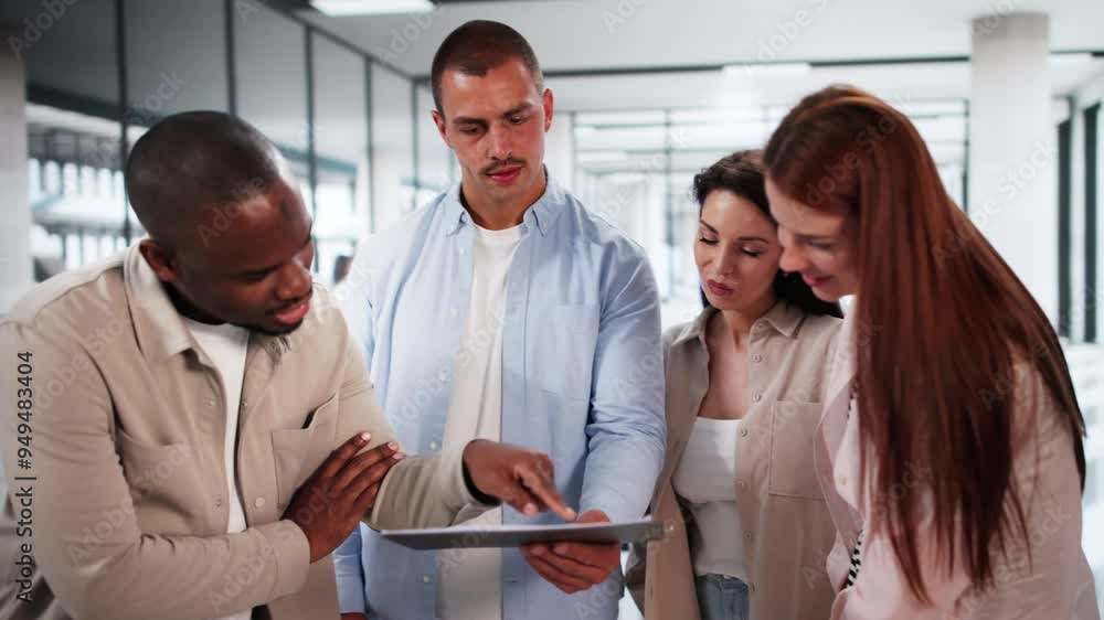 Business Team Using Tablet Technology Business Team Using Tablet Technology