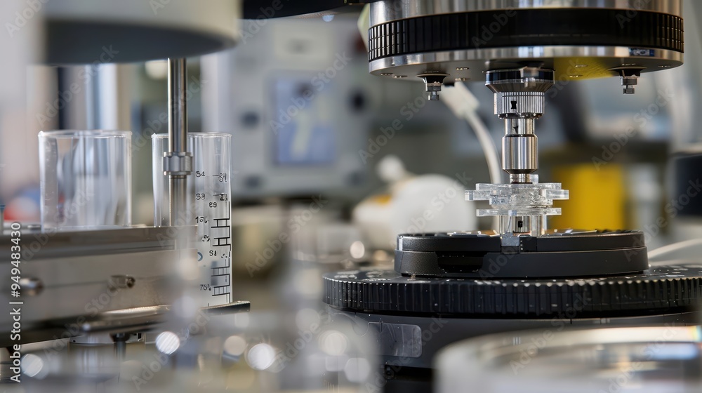 Delicate measurements and calculations taking place in a research lab Delicate measurements and calculations taking place in a research lab