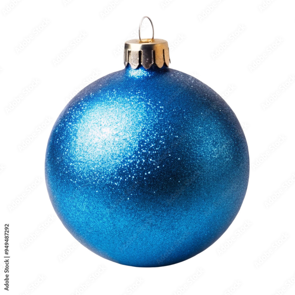 Blue Christmas ball isolated on transparent background Blue Christmas ball isolated on transparent background