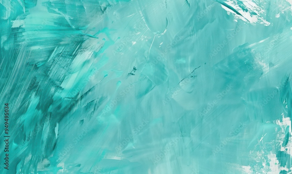 Abstract teal brush strokes creating a textured background. Abstract teal brush strokes creating a textured background.
