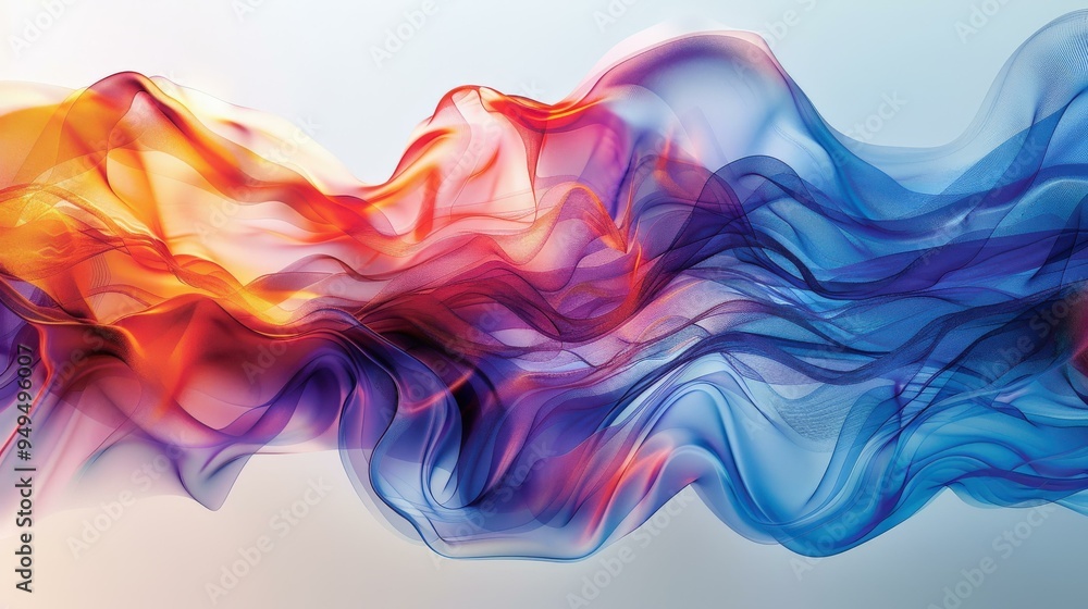 Abstract Colorful Swirling Waves Background Abstract Colorful Swirling Waves Background