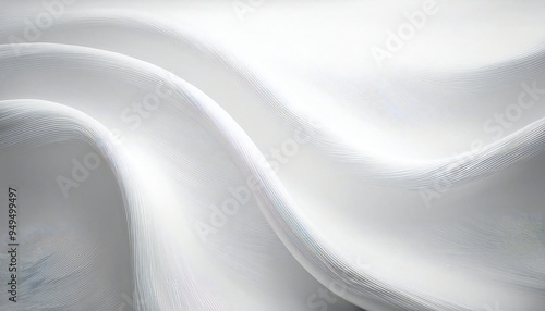 A simple white gradient image background. A general-purpose white background image material. photo