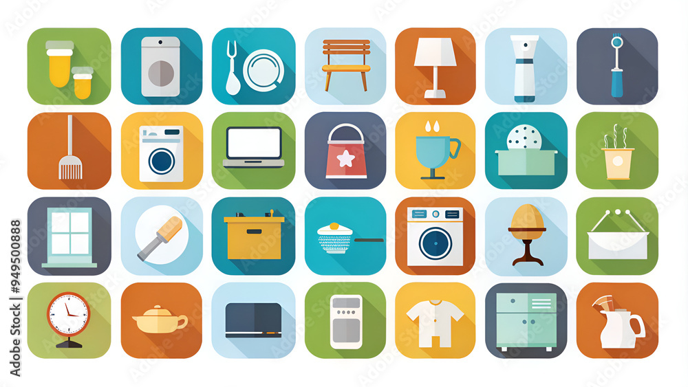 kitchen flat icon, illustration kitchen flat icon, illustration
