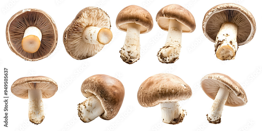 A collection of Champignon mushrooms, highlighting their rich nutrients and versatility in cooking.. A collection of Champignon mushrooms, highlighting their rich nutrients and versatility in cooking..
