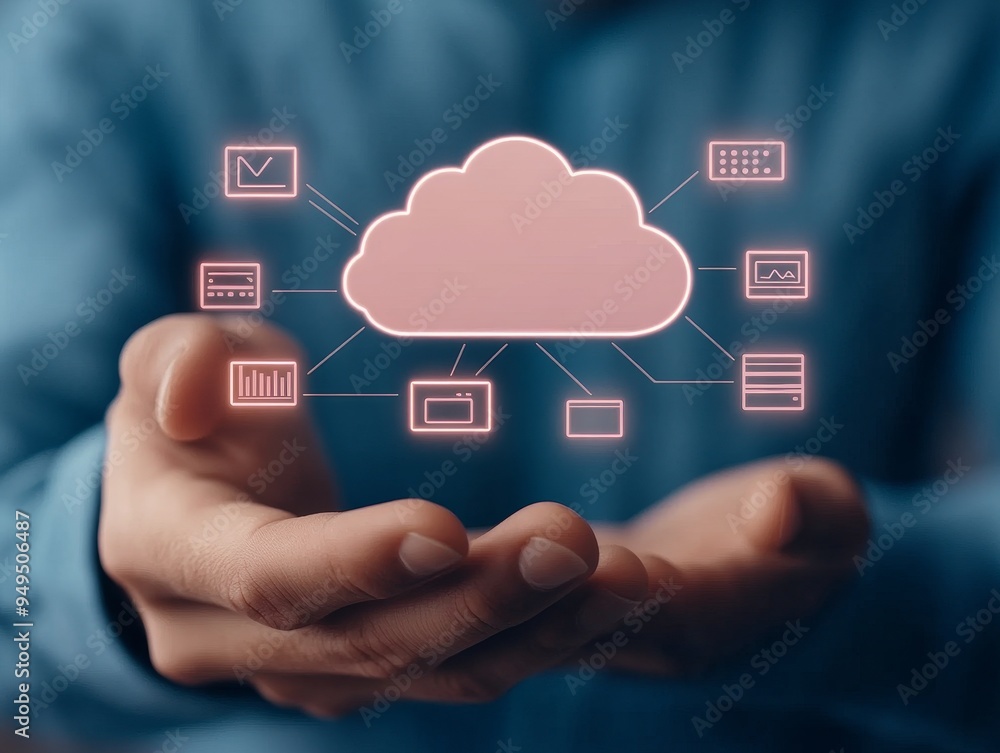 cloud computing, data storage, digital transformation, network technology, business innovation concept. cloud computing, data storage, digital transformation, network technology, business innovation concept.