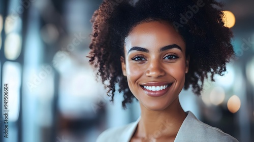 Smiling businesspeople having a discussion in an office