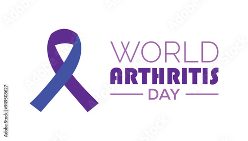 World Arthritis Day is observed every year on October. Medical Healthcare Awareness concept. background, placard, banner template Vector illustration design.