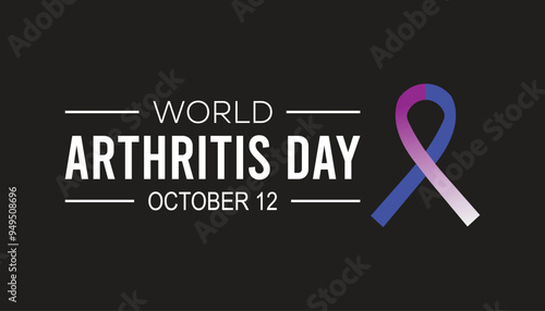 World Arthritis Day is observed every year on October. Medical Healthcare Awareness concept. background, placard, banner template Vector illustration design.