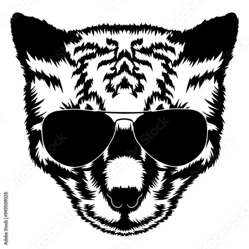 Ocelot In Sunglasses