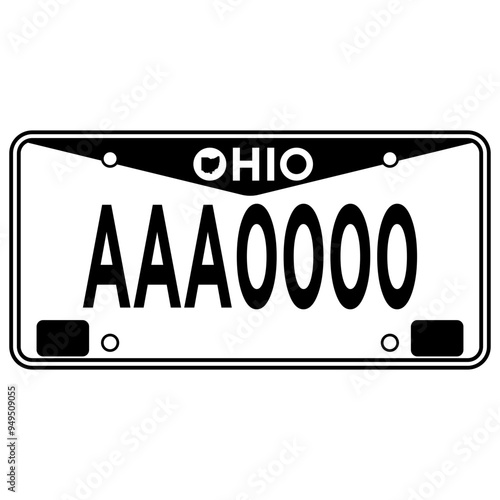 Ohio Licence Plate