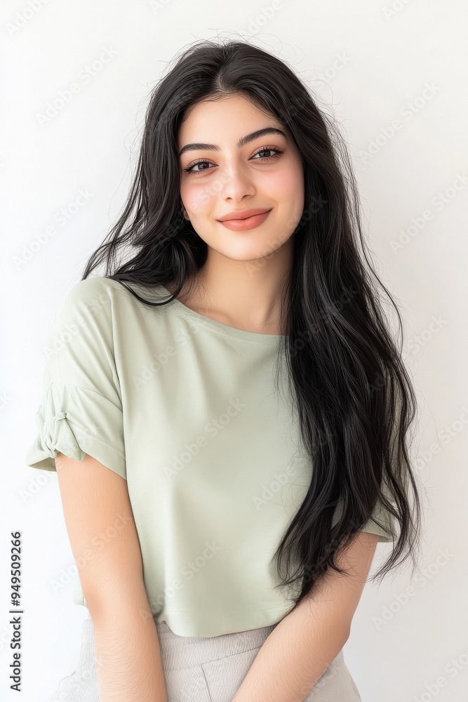 beautiful indian woman with black and shiny hair beautiful indian woman with black and shiny hair