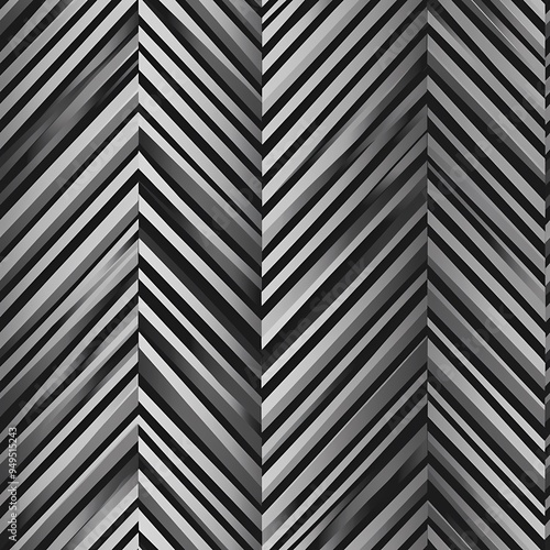 Abstract black and white chevron pattern with bold diagonal lines.