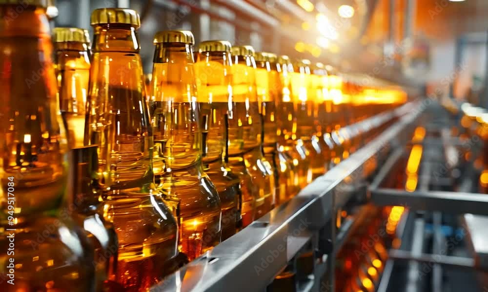 Bottling Line in a Brewery Bottling Line in a Brewery