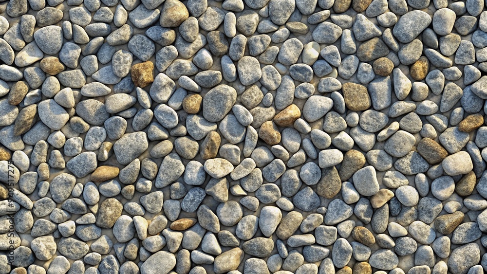 Smooth Grey Pebbles in Natural Arrangement for Zen-like Background Smooth Grey Pebbles in Natural Arrangement for Zen-like Background