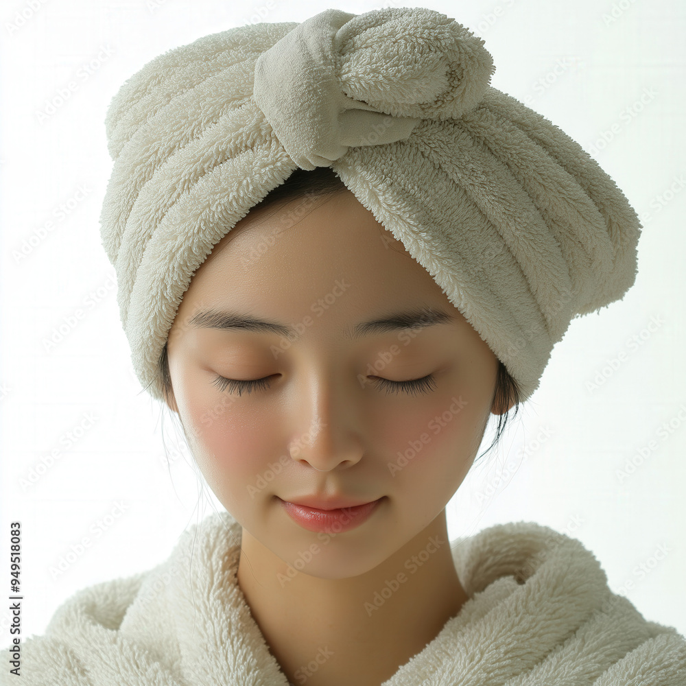 Asian Woman In Spa Isolated Asian Woman In Spa Isolated