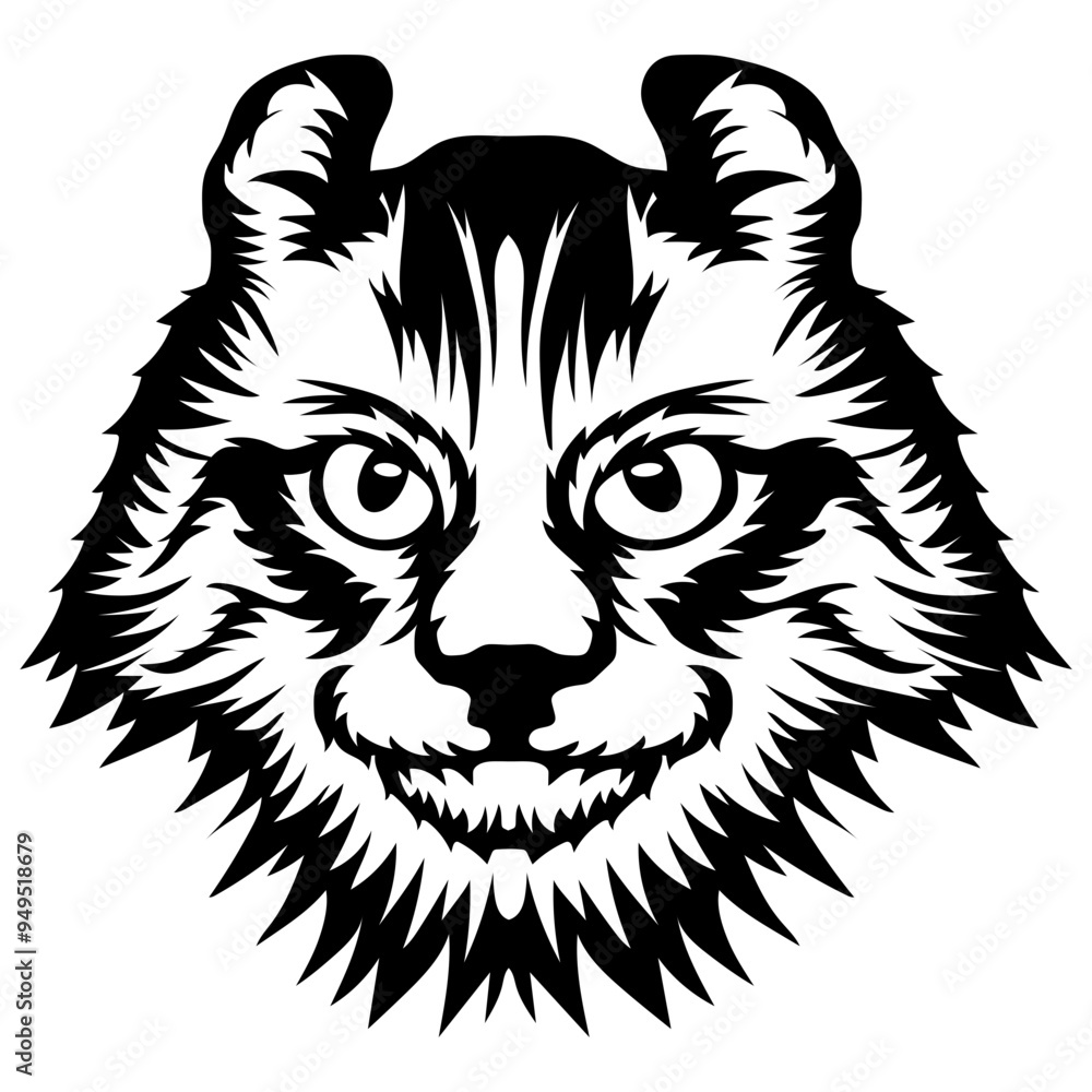 Obraz premium American Curl Cat Face