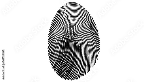 Vector black and white fingerprint white texture background.