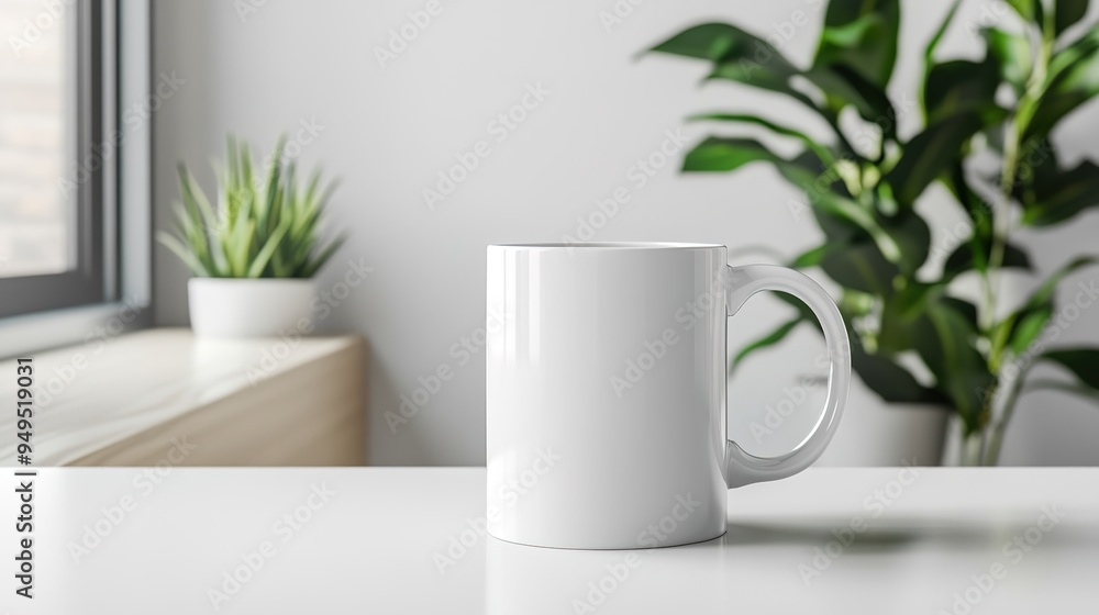 White Theme Mug Mockup Featuring a Clean and Minimalistic Design. The Mockup Showcases a Blank Mug Against a Simple Background, Ideal for Branding, Logo Placement, or Custom Design Presentation White Theme Mug Mockup Featuring a Clean and Minimalistic Design. The Mockup Showcases a Blank Mug Against a Simple Background, Ideal for Branding, Logo Placement, or Custom Design Presentation