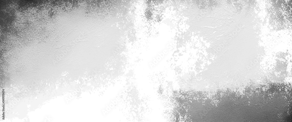 Fototapeta premium Vector gray color rough texture design patterns of distressed cement wall