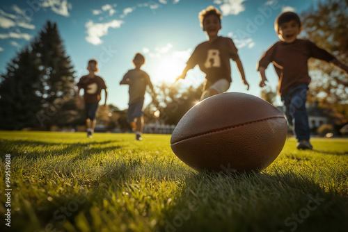 Family Plays American Footb...