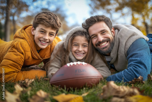 Family Plays American Footb...