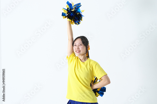 笑顔のチアガール