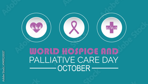 World Hospice and Palliative Care Day is observed every year on October. Medical Healthcare Awareness concept. background, placard, banner template Vector illustration design.