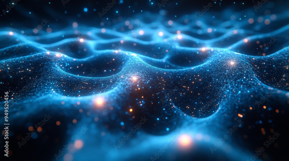 Abstract Cosmic Energy Waves Generative AI Abstract Cosmic Energy Waves Generative AI