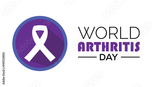 World Arthritis Day is observed every year on October. Medical Healthcare Awareness concept. background, placard, banner template Vector illustration design.