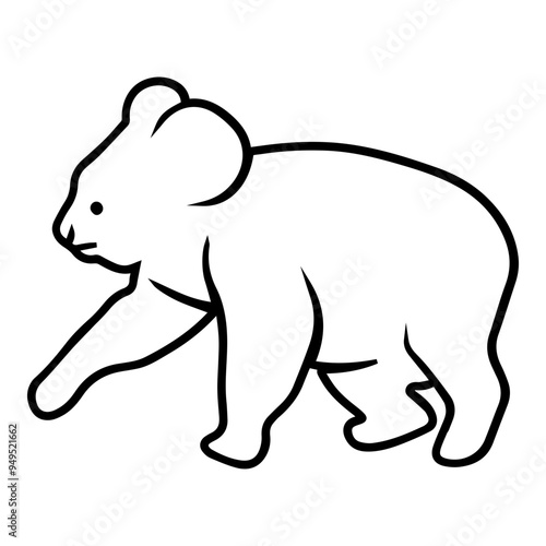Photography Baby Koala Outline