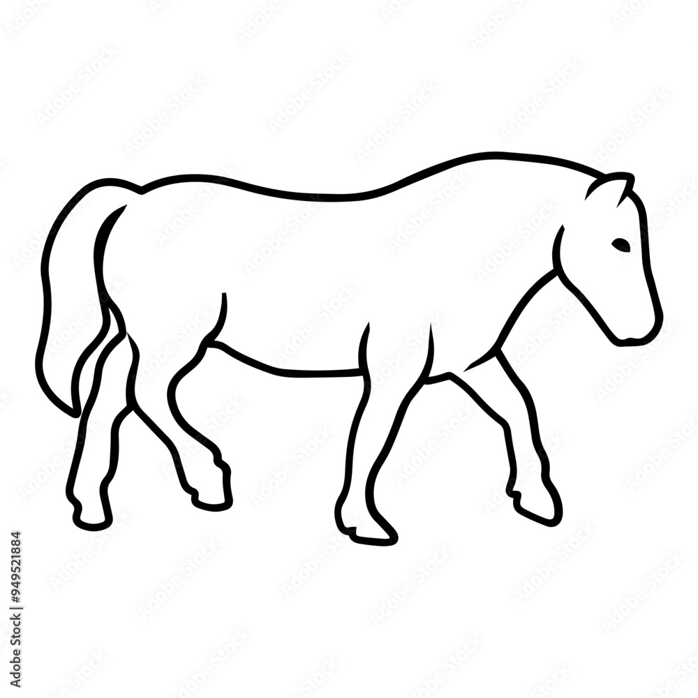 Baby Pony Outline Baby Pony Outline