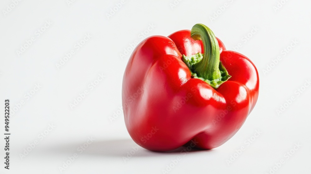 red pepper on a white background red pepper on a white background