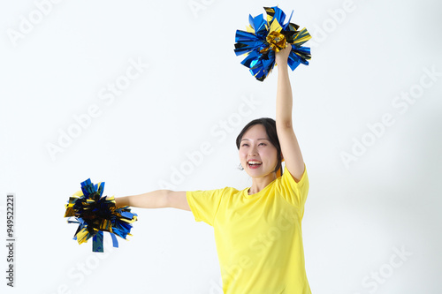 笑顔のチアガール