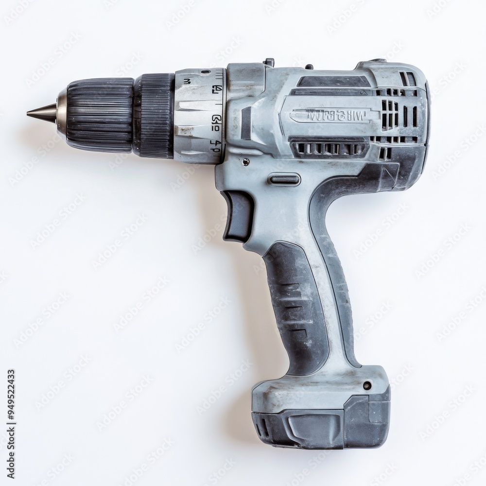 Drill on a white background Drill on a white background