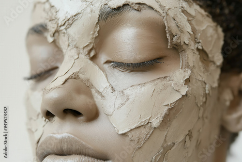 Wallpaper Mural Stunning Model With Body Covered By Clay In Spa Torontodigital.ca