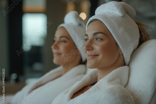 Two Mid Aged Woman In Spa