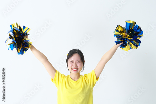 笑顔のチアガール