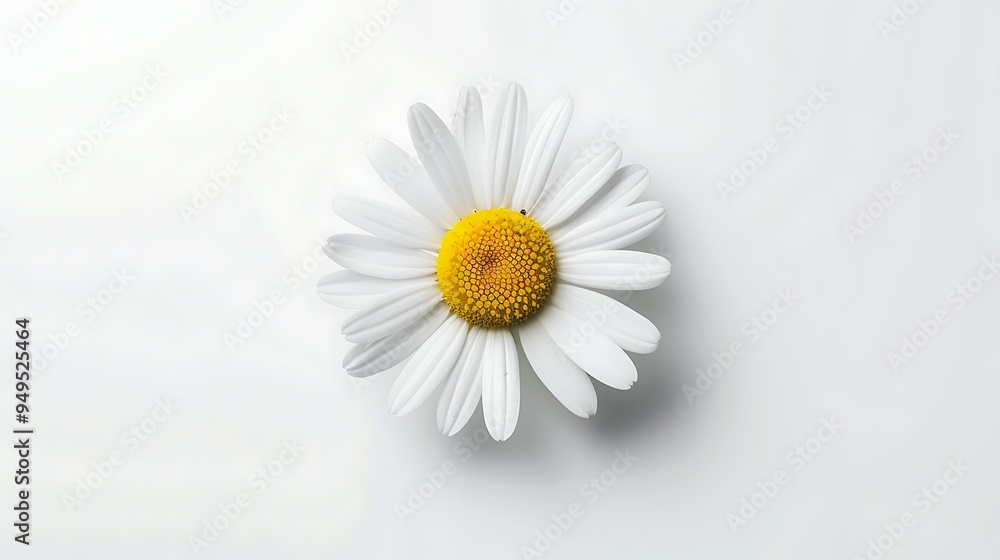 Obraz premium Daisy Flower as white background.