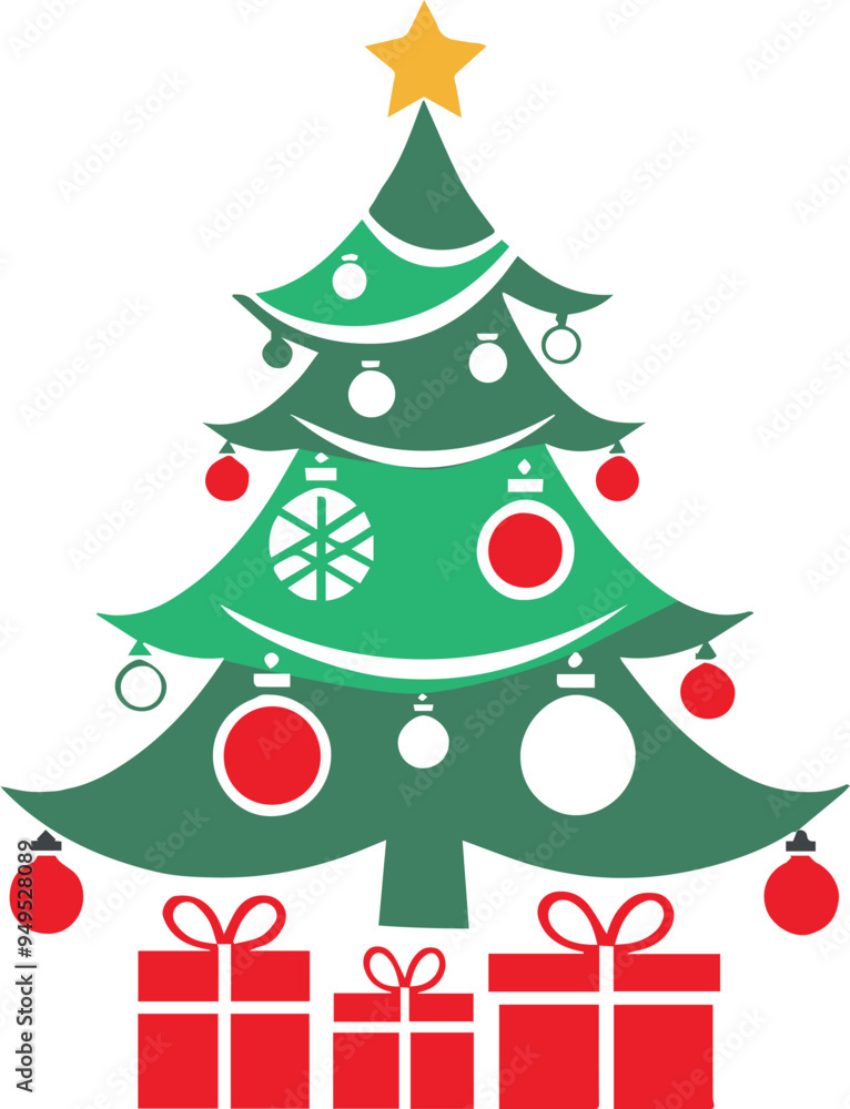 christmas tree with gift boxes christmas tree with gift boxes