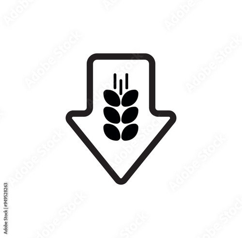 LOW CARB icon on white background	