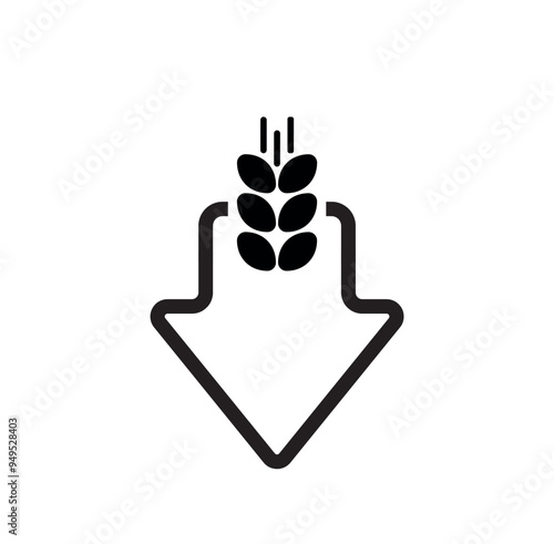 LOW CARB icon on white background	