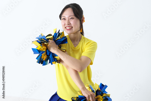 笑顔のチアガール