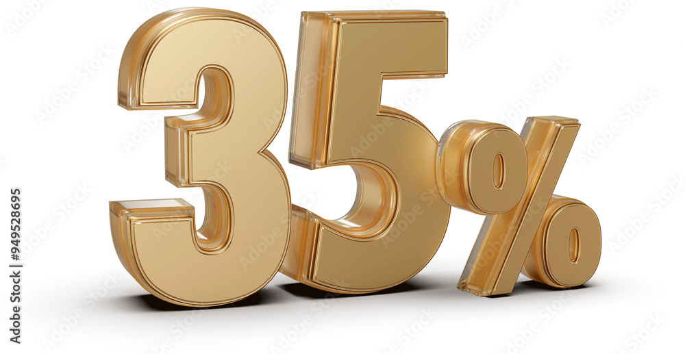 35 Percent Off Sale . Red Number Promotion 35 Percent Off Sale . Red Number Promotion