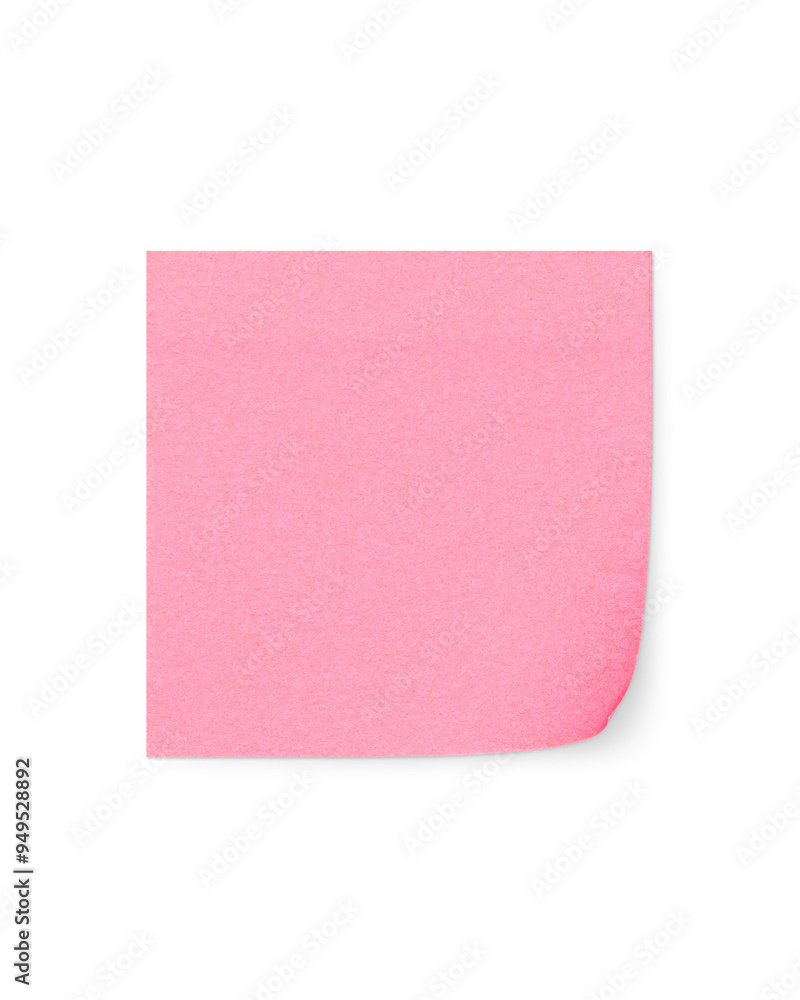 Square sticky note with shadow. Pink color Square sticky note with shadow. Pink color